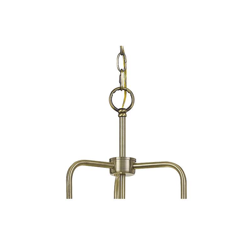 Image 4 Cal Lighting Leiden 28" Wide Brass and Black 6-Light Chandelier more views