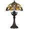 Cal Lighting Markham 25" Bronze and Tiffany-Style Glass Table Lamp