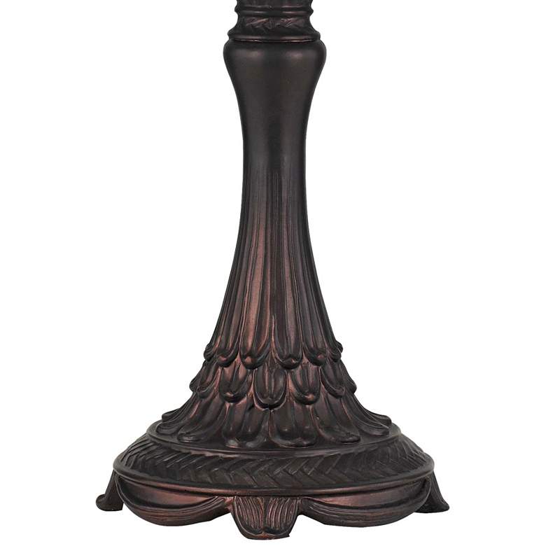 Image 4 Cal Lighting Markham 25 inch Bronze and Tiffany-Style Glass Table Lamp more views