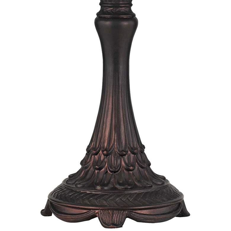 Image 4 Cal Lighting Markham 25" Bronze and Tiffany-Style Glass Table Lamp more views