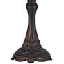 Cal Lighting Markham 25" Bronze and Tiffany-Style Glass Table Lamp