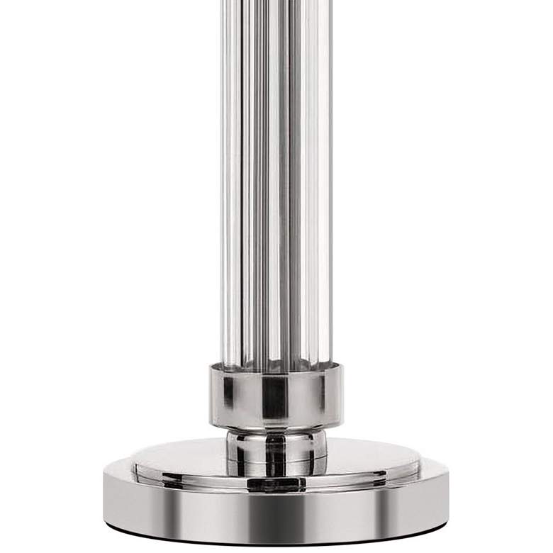 Image 4 Cal Lighting Montilla 31" High Brushed Steel Metal Column Table Lamp more views