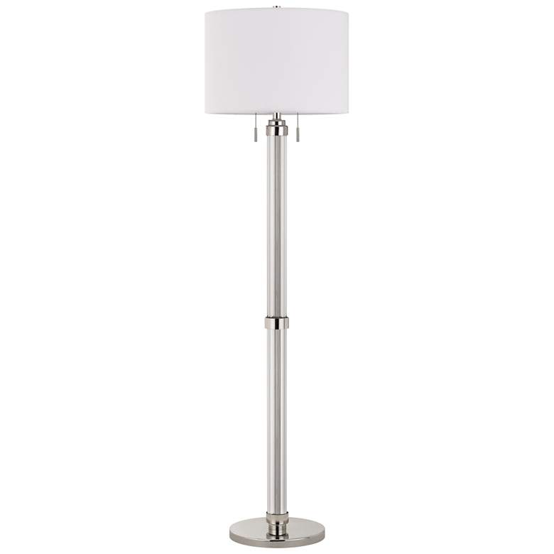 Image 2 Cal Lighting Montilla 60 inch High Acrylic and Brushed Steel Floor Lamp