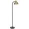 Cal Lighting Morley 57" High Two-Tone Bronze Dome Shade Floor Lamp