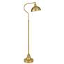 2_Cal Lighting Museo 60" Antique Brass Metal Adjustable Task Floor Lamp