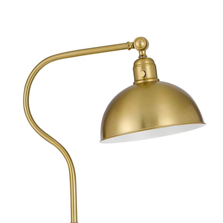 Image 3 Cal Lighting Museo 60" Antique Brass Metal Adjustable Task Floor Lamp more views