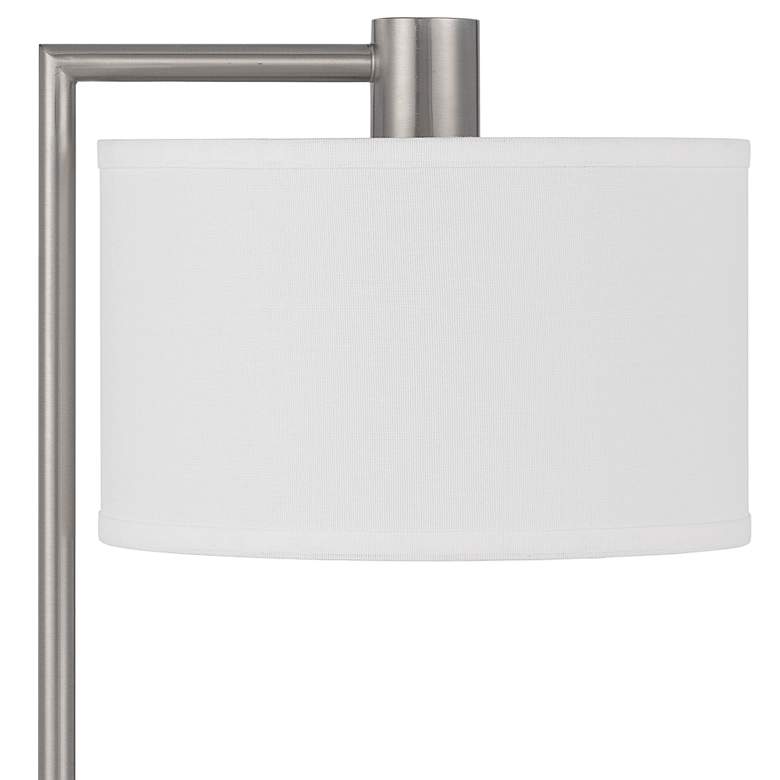 Image 3 Cal Lighting Roanne 22 inch Brushed Steel Outlets and USB Desk Lamp more views