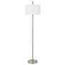 Cal Lighting Roanne 66 1/2" Brushed Steel Metal Floor Lamp
