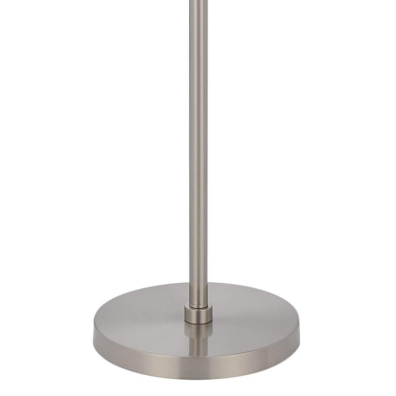 Image 3 Cal Lighting Roanne 66 1/2 inch Modern Brushed Steel Metal Floor Lamp more views