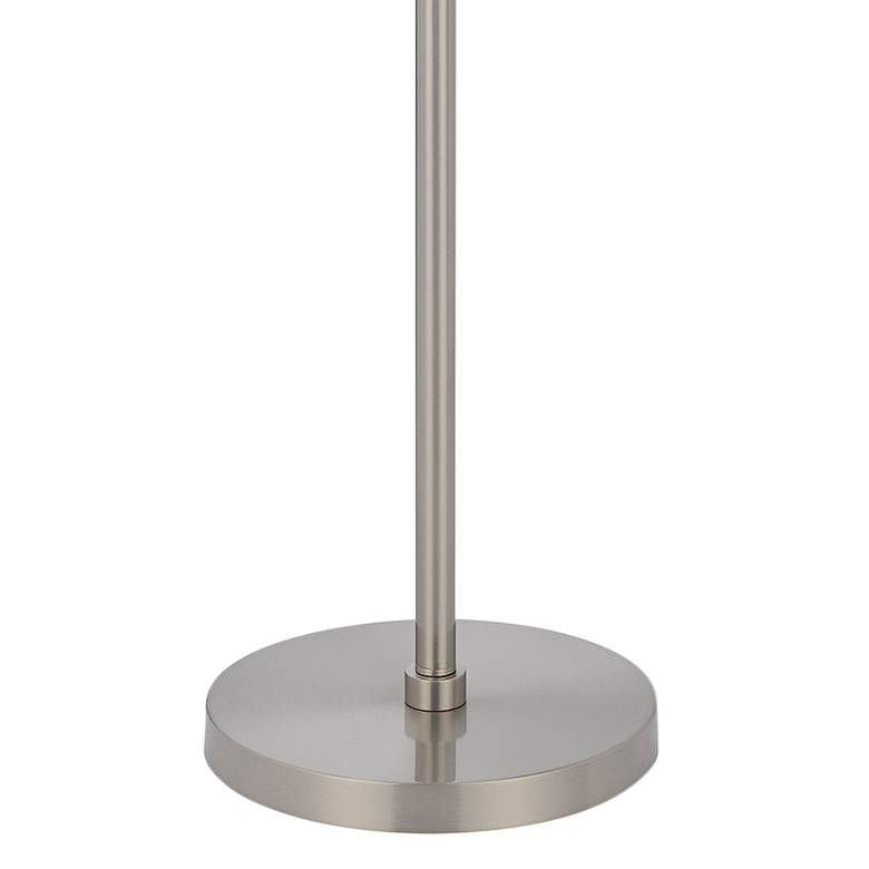 Image 3 Cal Lighting Roanne 66 1/2" Modern Brushed Steel Metal Floor Lamp more views