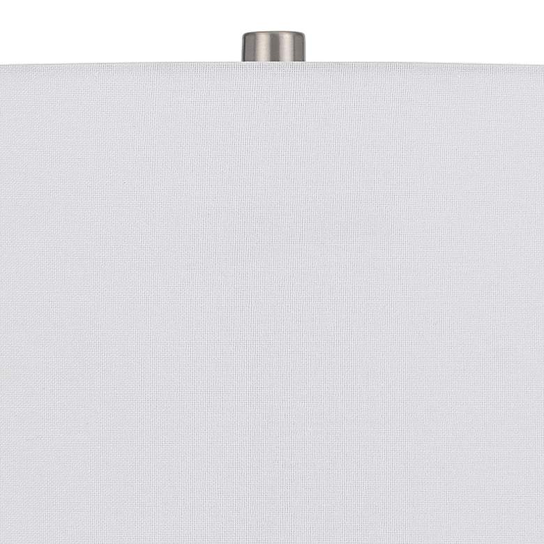 Image 3 Cal Lighting Rodano 29" High Taupe Striped Glazed Ceramic Table Lamp more views