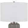 4_Cal Lighting Rodano 29" High Taupe Striped Glazed Ceramic Table Lamp more views