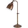 Cal Lighting Rust Metal Adjustable Pole Pharmacy Table Lamp