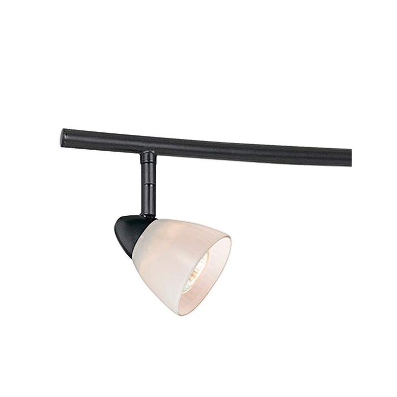 Image 2 Cal Lighting Serpentine 48 1/2 inch 5-Light Bronze and White Track Fixture more views