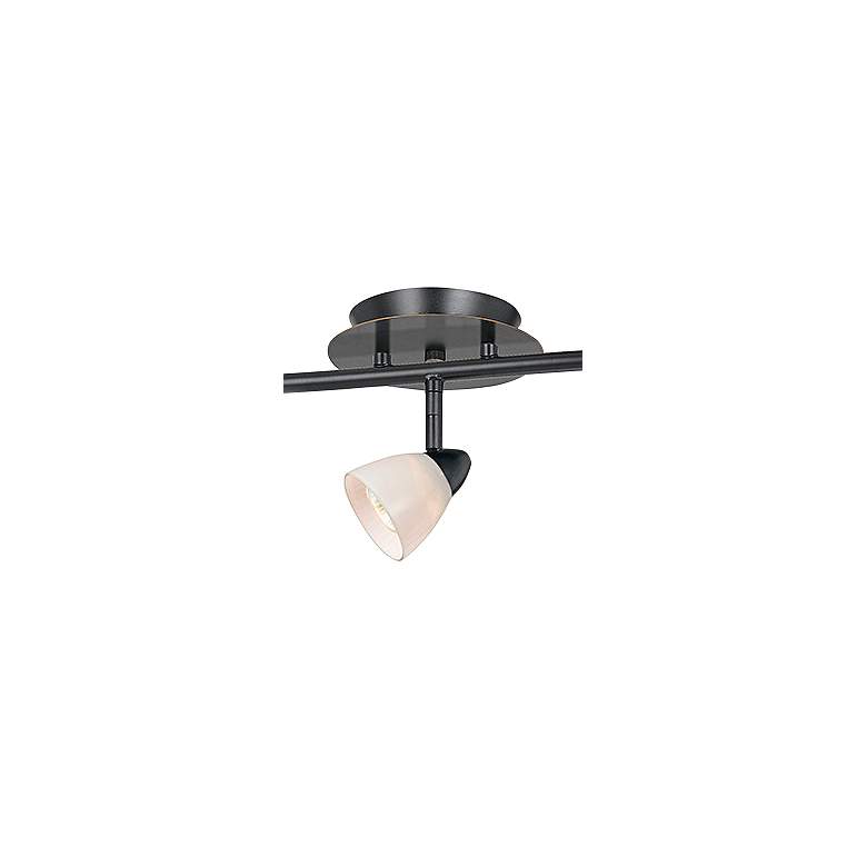 Image 3 Cal Lighting Serpentine 48 1/2" 5-Light Bronze and White Track Fixture more views