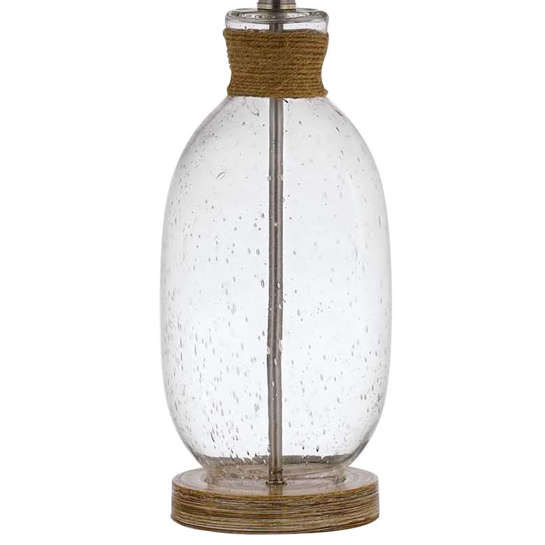 Image 4 Cal Lighting Seymour 25 1/2" Clear Bubble Glass Rope Table Lamp more views