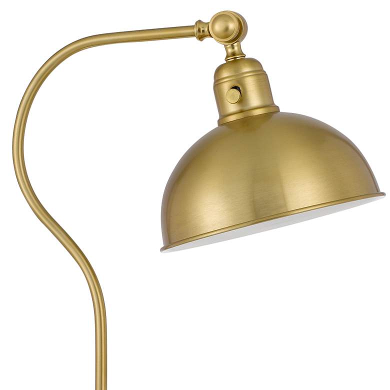 Image 3 Cal Lighting Simpson 25" Antique Brass Adjustable Downbridge Desk Lamp more views