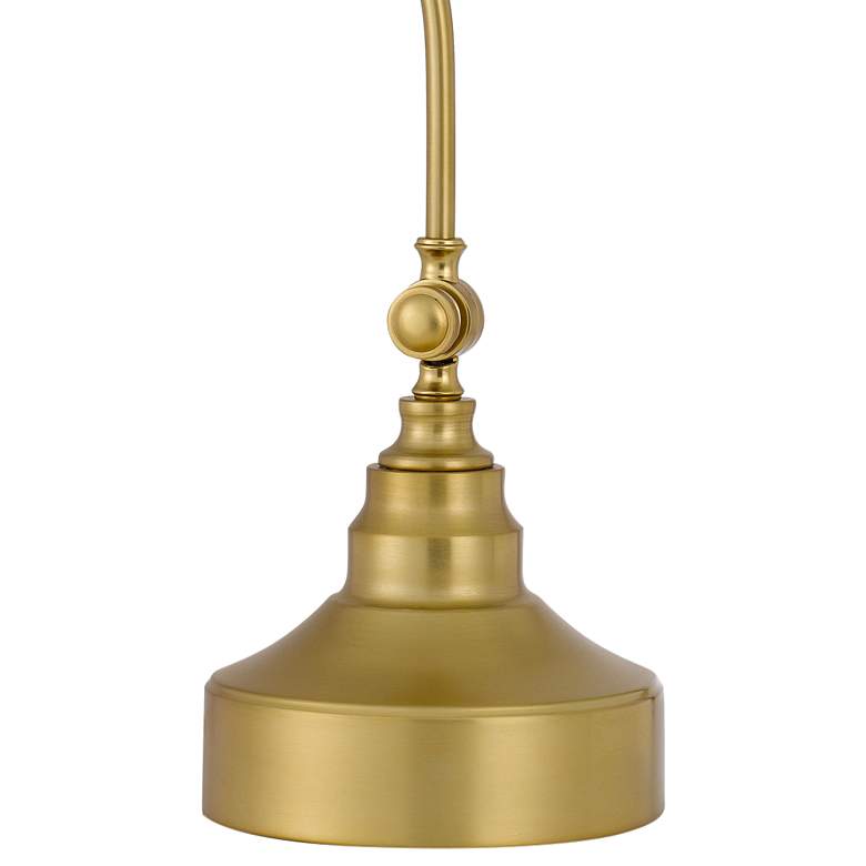 Image 4 Cal Lighting Simpson 25" Antique Brass Adjustable Downbridge Desk Lamp more views