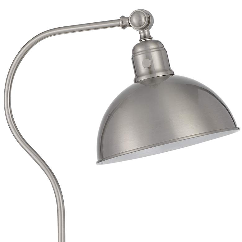 Image 3 Cal Lighting Simpson 25" Brushed Steel Adjustable Downbridge Desk Lamp more views
