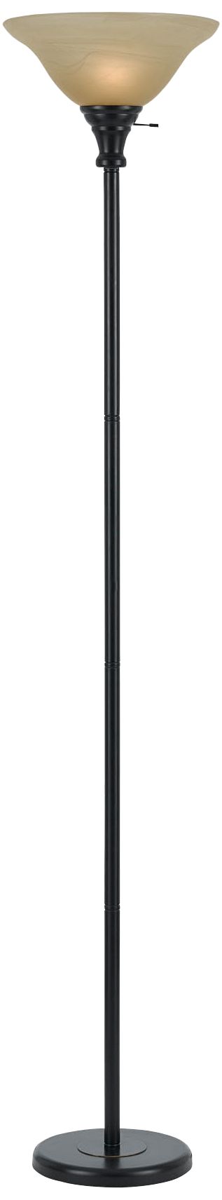 Cal Lighting Skyler 71" Bronze Finish Torchiere Floor Lamp Image 2