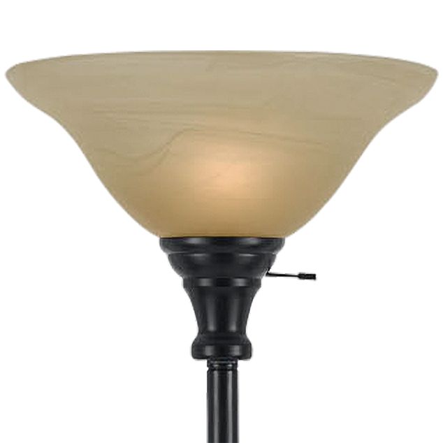 Cal Lighting Skyler 71" Bronze Finish Torchiere Floor Lamp Image 3