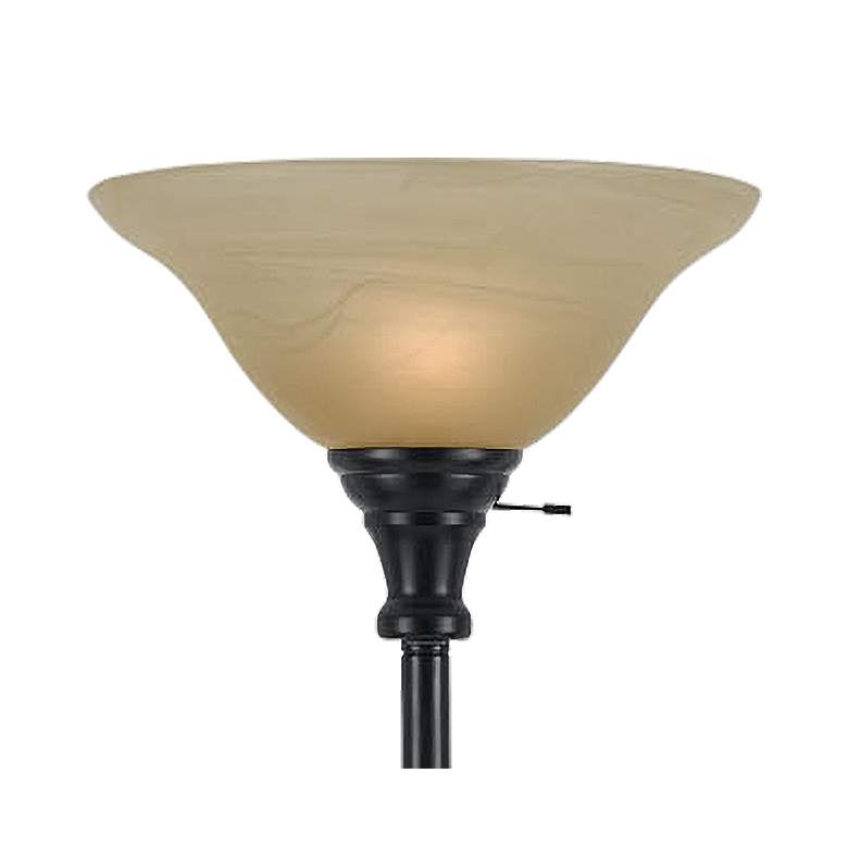 Image 3 Cal Lighting Skyler 71" Bronze Finish Torchiere Floor Lamp more views