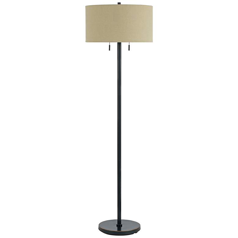 Image 1 Cal Lighting Spiga 59" Dark Bronze Stick Floor Lamp