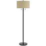 Cal Lighting Spiga 59" Dark Bronze Stick Floor Lamp