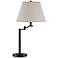 Cal Lighting Stila 28" High Dark Bronze Swing Arm Table Lamp
