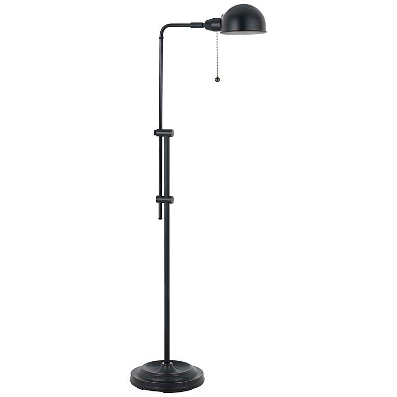 Image 2 Cal Lighting Tamber Adjustable Height Bronze Pharmacy Floor Lamp