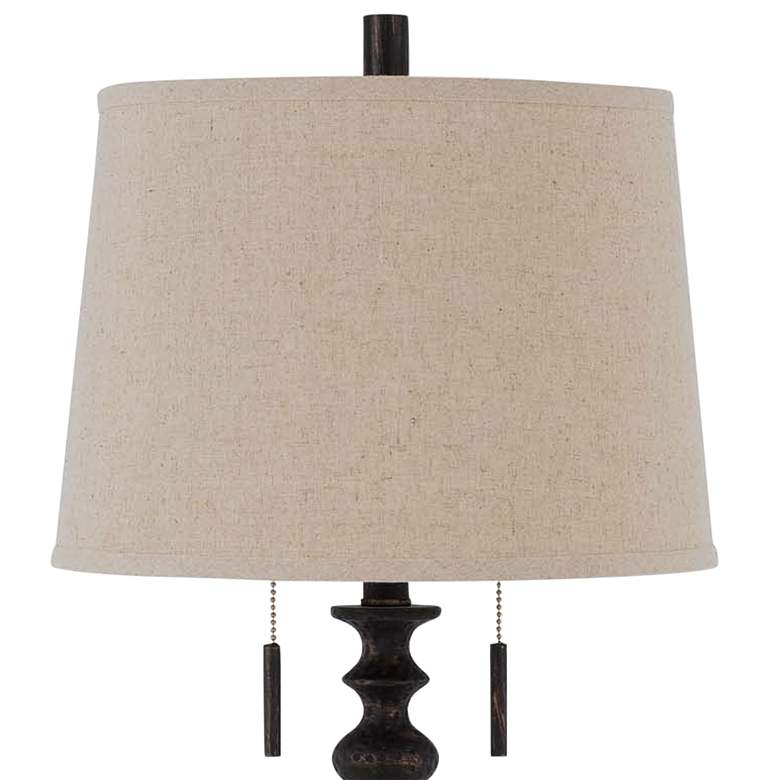 Image 4 Cal Lighting Torrington 31 1/2" Rustic Iron Hammered Finish Table Lamp more views
