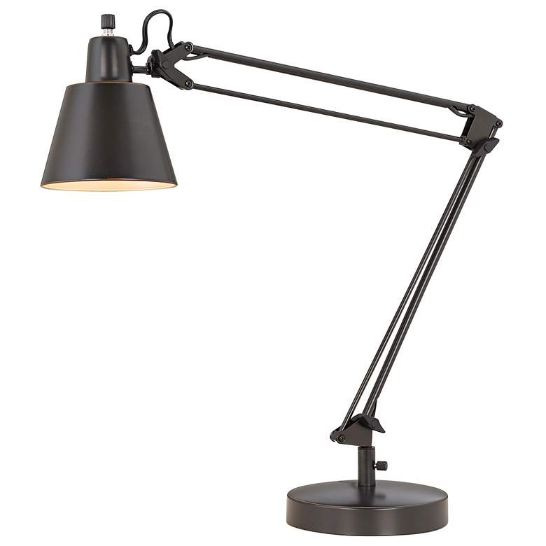 Image 3 Cal Lighting Udbina 27 inch Bronze Adjustable Architect&#39;s Desk Lamp