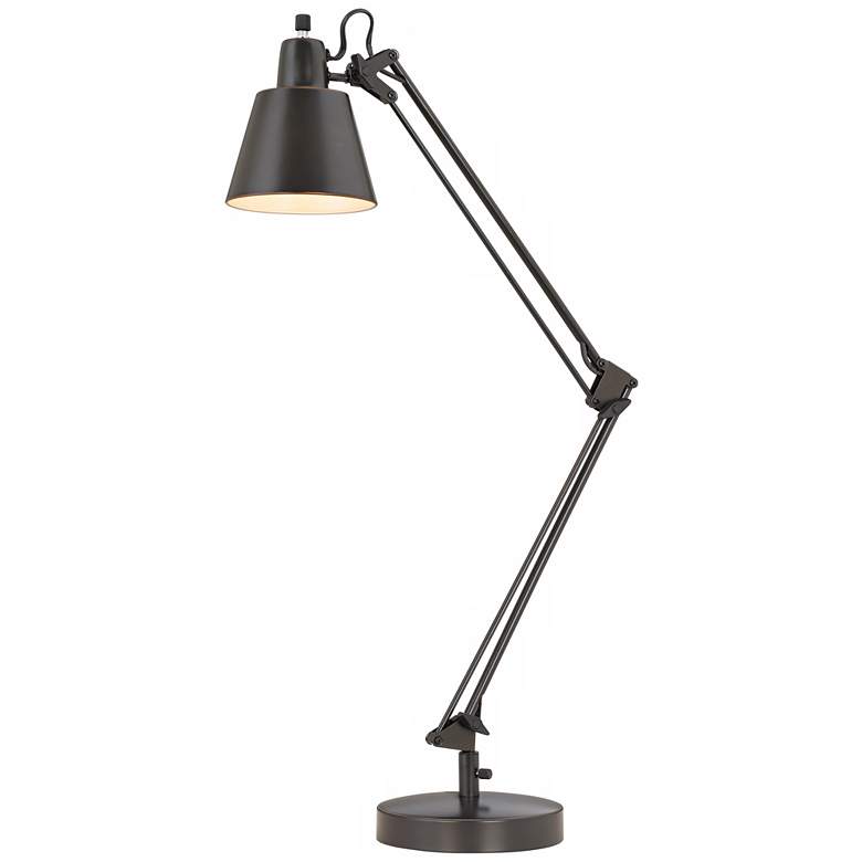 Image 6 Cal Lighting Udbina 27 inch Bronze Adjustable Architect&#39;s Desk Lamp more views