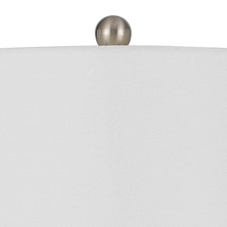 Image 3 Cal Lighting Vernate 25" High Distressed Stone Ceramic Table Lamp more views