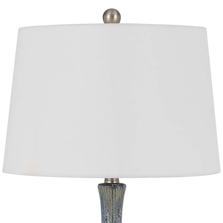 Image 4 Cal Lighting Vernate 25" High Distressed Stone Ceramic Table Lamp more views