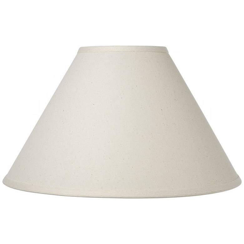 Image 1 Cal Lighting White Linen Hardback Empire Lamp Shade 6x17x11 (Spider)