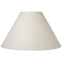 Cal Lighting White Linen Hardback Empire Lamp Shade 6x17x11 (Spider)