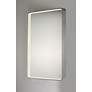 3_Cala Brushed Aluminum 23 3/4" x 31 1/2" Lighted Wall Mirror more views