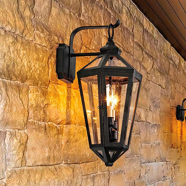 Image 1 Calabasas 20 1/4" High Vintage Bronze Outdoor Wall Light