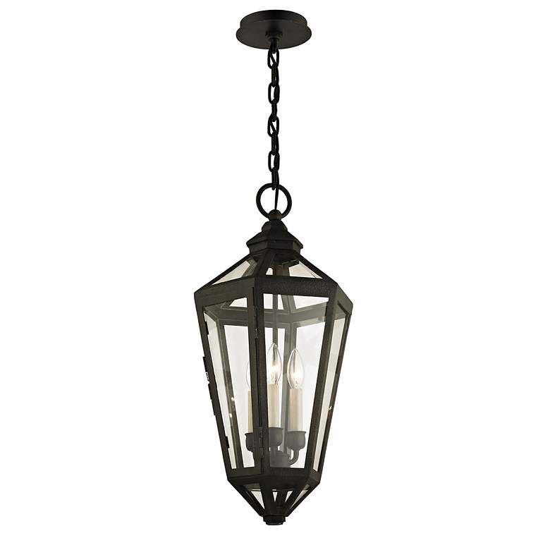 Image 2 Calabasas 25 1/4" High Vintage Bronze Outdoor Hanging Light more views
