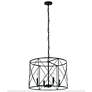 2_Calah 20" Wide 4 Light Matte Black Chandelier