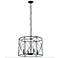 Calah 20" Wide 4 Light Matte Black Chandelier