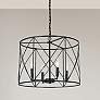 1_Calah 20" Wide 4 Light Matte Black Chandelier