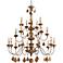 Calais Collection 45" Wide Antique French Gold Chandelier