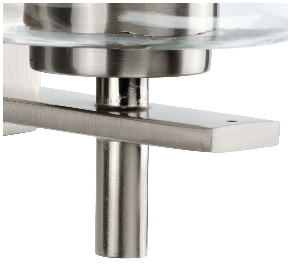 Calais Collection One-Light New Traditional Clear Glass Bath Vanity Light