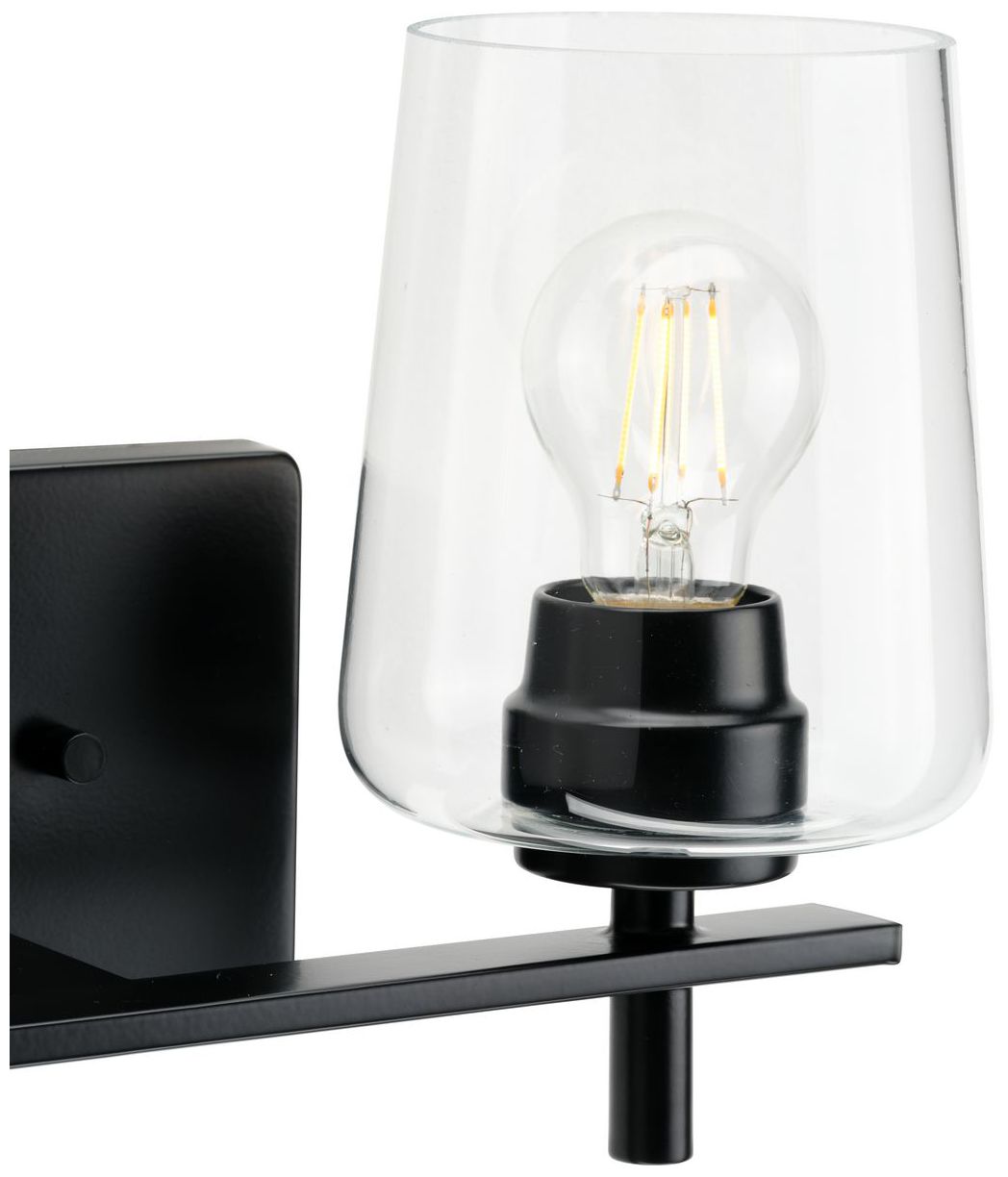 Image 6 Calais Collection Two-Light New Traditional Clear Glass Bath Vanity Light more views