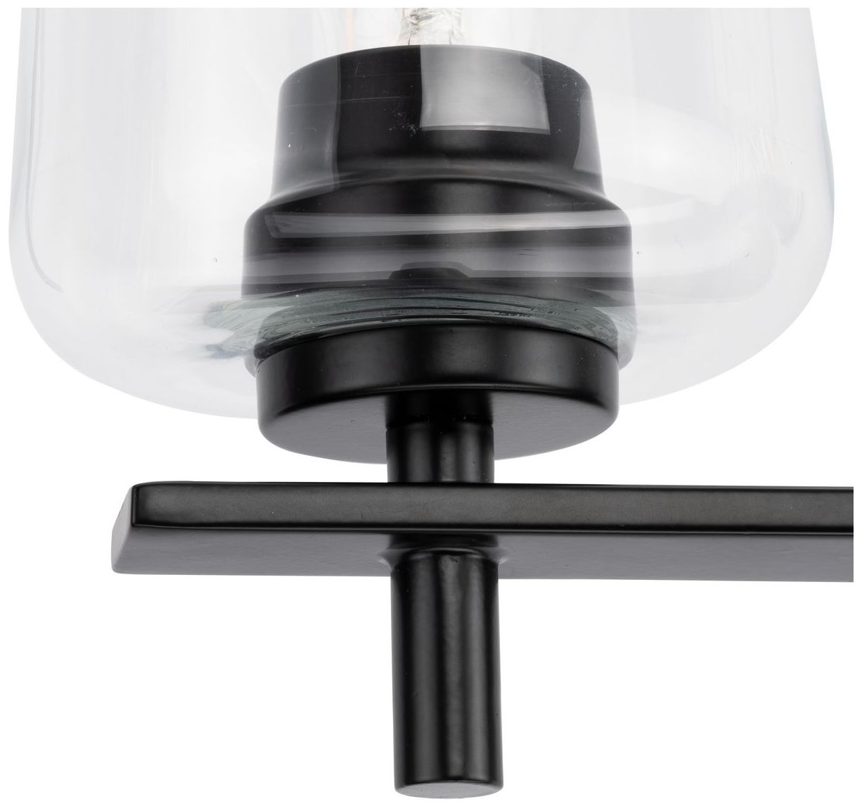 Calais Collection Two-Light New Traditional Clear Glass Bath Vanity Light