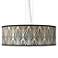 Calathea Gem Giclee 24" Wide 4-Light Pendant Chandelier