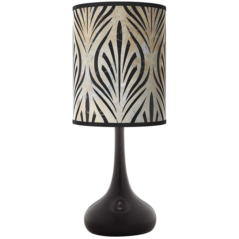 Image 1 Calathea Gem Giclee Black Droplet Table Lamp