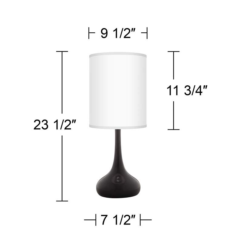 Image 5 Calathea Gem Giclee Black Droplet Table Lamp more views